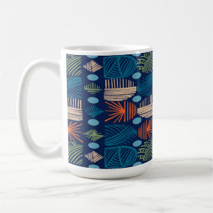Caribbean Tribal Mudcloth: feestelijk blauw, Sinaa Koffiemok