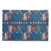 Caribbean Tribal Mudcloth: feestelijk blauw, Sinaa Kussensloop (Achterkant)
