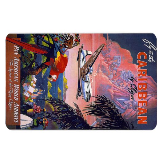 Caribbean Zee Beach Vakantie Magneet (Horizontaal)