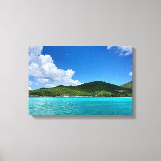 Caribbean Zee Canvas Print (Voorkant)