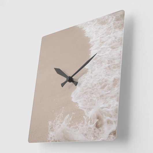 Caribbean Zee Foam Dream 6 Vierkante Klok (Hoek)