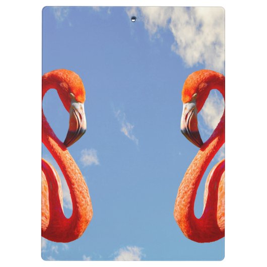 Caribbeans Flamingo pair Klembord (Achterkant)