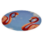 Caribbeans Flamingo pair Snijplank (Hoek)