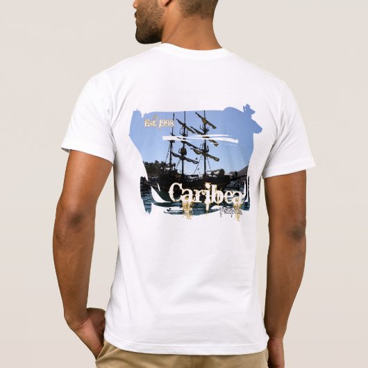 Caribea Pirate Ship T-shirt (Achterkant)
