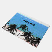 Caribisch blauw deurmat (Schuin)