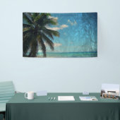 Caribisch blauw spandoek (Beurs)