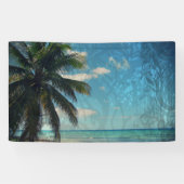 Caribisch blauw spandoek (Horizontaal)