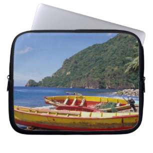 Caribisch, BWI, St. Lucia, Zeilboten, Soufriere. Laptop Sleeve
