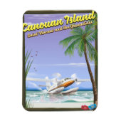 Caribisch, Canouan eilanden paradijs poster. Magneet (Verticaal)