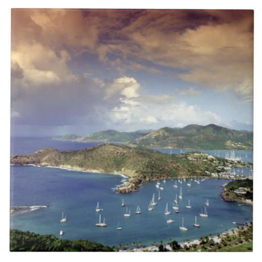 Caribisch gebied, Antigua. Tegeltje (Voorkant)