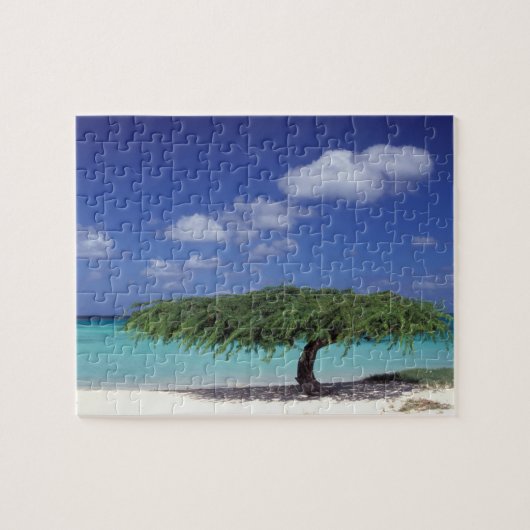 Caribisch gebied, Aruba. Eagle Beach Legpuzzel (Horizontaal)