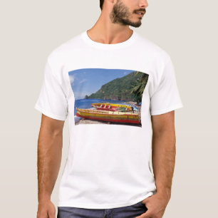 Caribisch gebied, BWI, St. Lucia, Zeilboten, Soufr T-shirt