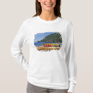 Caribisch gebied, BWI, St. Lucia, Zeilboten, Soufr T-shirt