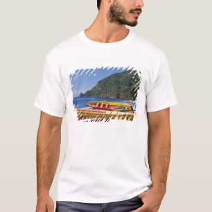 Caribisch gebied, BWI, St. Lucia, Zeilboten, Soufr T-shirt