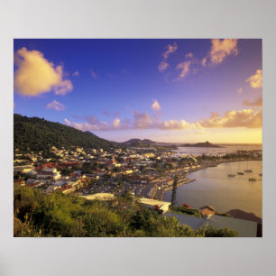 Caribisch gebied, Franse West-Indië, Sint Maarten. Poster