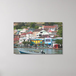 Caribisch gebied, GRENADA, St. George's, St. Georg Canvas Afdruk