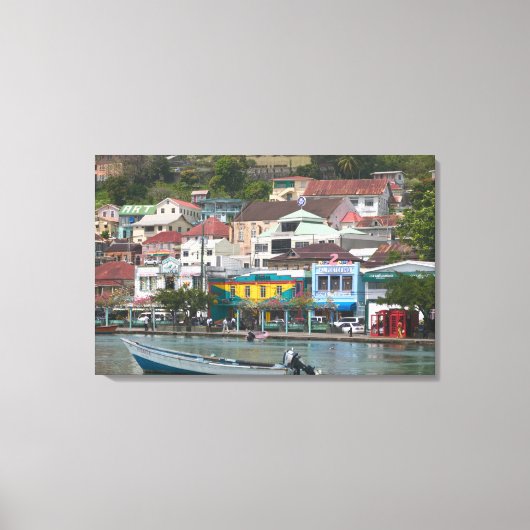 Caribisch gebied, GRENADA, St. George's, St. Georg Canvas Afdruk (Voorkant)