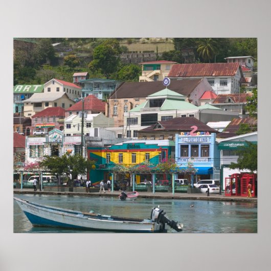 Caribisch gebied, GRENADA, St. George's, St. Georg Poster (Voorkant)
