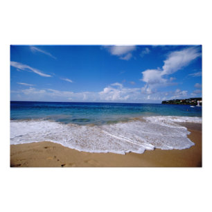 Caribisch gebied, Kleine Antillen, West-Indië, 4 Foto Afdruk