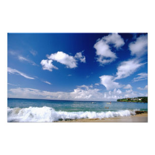 Caribisch gebied, Kleine Antillen, West-Indië, 5 Foto Afdruk