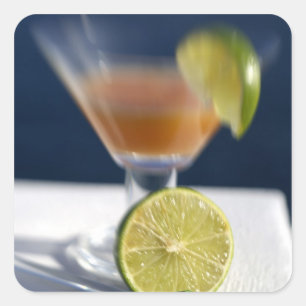 Caribisch gebied, Maagdeneilanden. Tropische rum p Vierkante Sticker