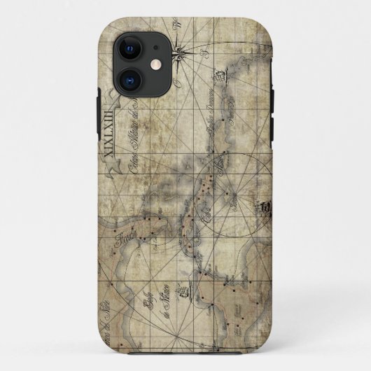 Caribisch gebied - oude kaart Case-Mate iPhone case (Achterkant)