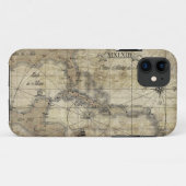 Caribisch gebied - oude kaart Case-Mate iPhone case (Achterkant (horizontaal))