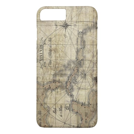 Caribisch gebied - oude kaart Case-Mate iPhone case (Achterkant)