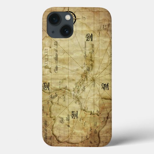 Caribisch gebied - oude kaart Case-Mate iPhone case (Achterkant)