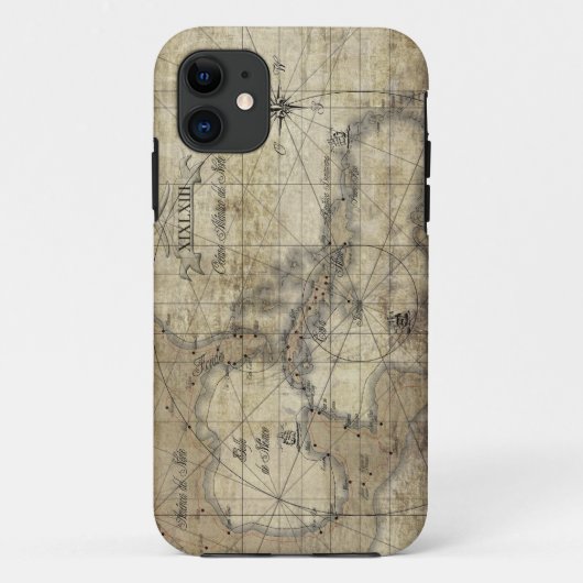 Caribisch gebied - oude kaart Case-Mate iPhone case (Achterkant)