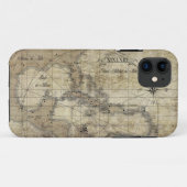 Caribisch gebied - oude kaart Case-Mate iPhone case (Achterkant (horizontaal))