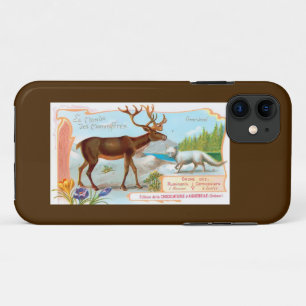 Caribisch gebied (rendieren) en Arctische vos Case-Mate iPhone Case
