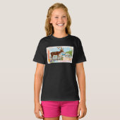  Caribisch gebied (rendieren) en Arctische vos T-shirt (Voorkant volledig)