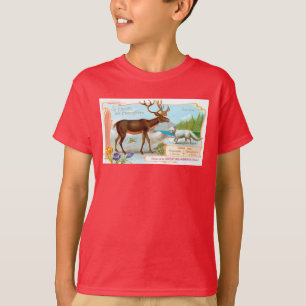  Caribisch gebied (rendieren) en Arctische vos T-shirt