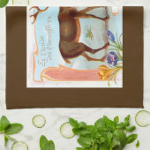  Caribisch gebied (rendieren) en Arctische vos Theedoek (Gevouwen)