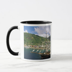 Caribisch gebied, St. Lucia, Soufriere. Boten in Mok