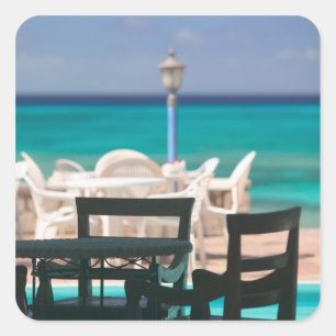 Caribisch gebied, TURKS & CAICOS, Grand Turk Islan Vierkante Sticker