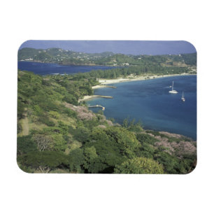 Caribisch gebied, West-Indië, St. Lucia. Uitzicht  Magneet