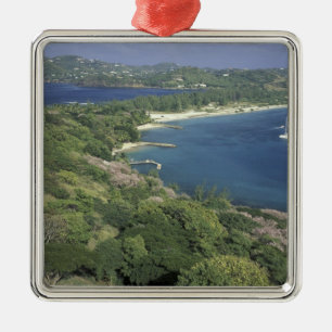 Caribisch gebied, West-Indië, St. Lucia. Uitzicht Metalen Ornament