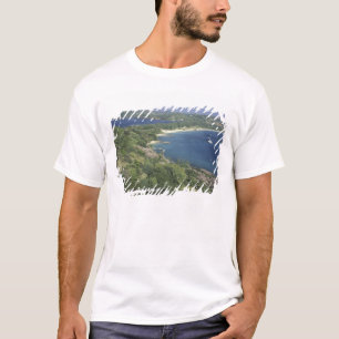 Caribisch gebied, West-Indië, St. Lucia. Uitzicht T-shirt