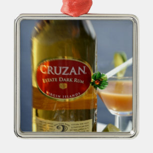 Caribisch, Maagdeneilanden. Cruzan Estate Dark Metalen Ornament
