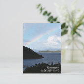 Caribisch Regenboog Eiland Leven Briefkaart (Staand voorkant)