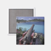 CARIBISCH, St. Barts, Connon gericht op Baai van Magneet (Voorkant / Achterkant)