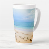 Caribisch strand latte mok (Rechterhoek)