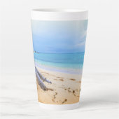Caribisch strand latte mok (Voorkant)