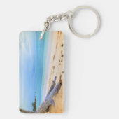 Caribisch strand sleutelhanger (achterkant)