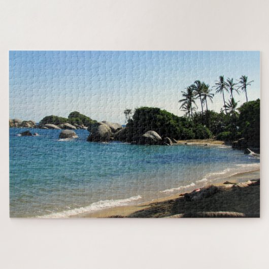 Caribisch strand Tayrona Legpuzzel (Horizontaal)