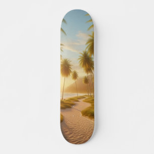 Caribisch/tropisch/Hawaïaans strand zonsondergang Persoonlijk Skateboard