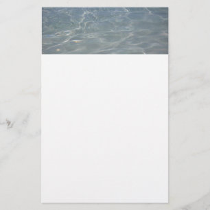 Caribisch Water Abstract Blauw Natuur Briefpapier