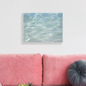 Caribisch Water Abstract Blauw Natuur Canvas Afdruk (Insitu (Woonkamer))